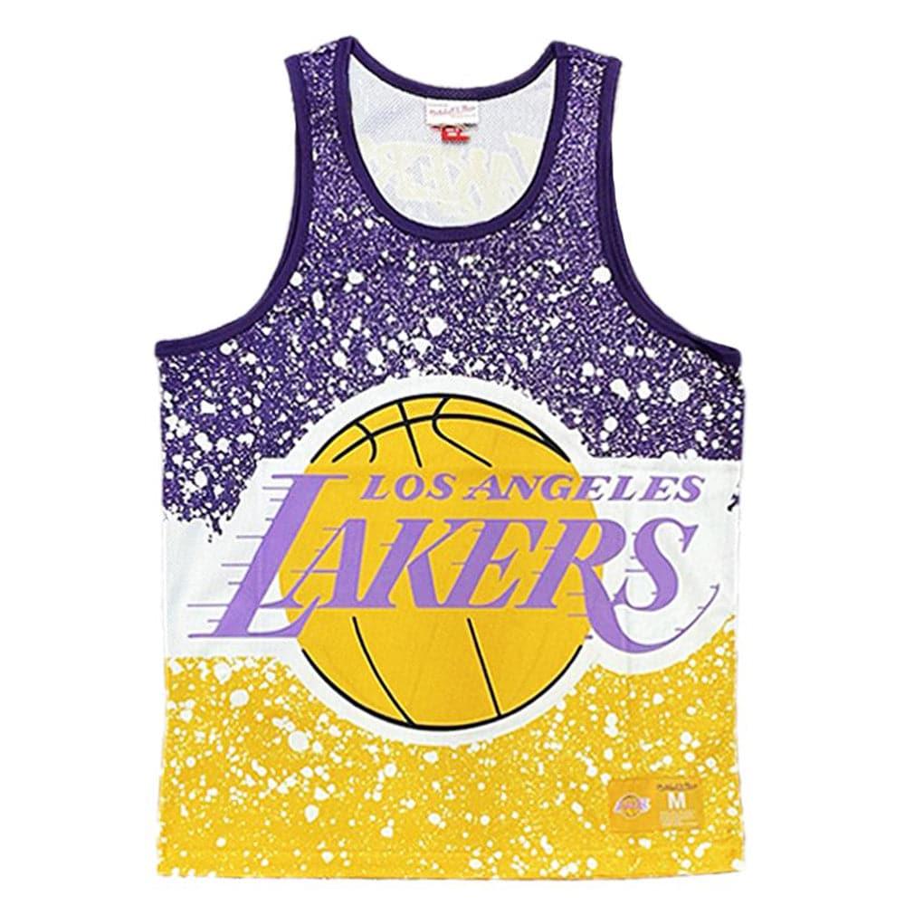 Mitchell And Ness T-Shirts Los Angeles Lakers Mitchell & Ness NBA Jumbotron Subliminated Tank Top