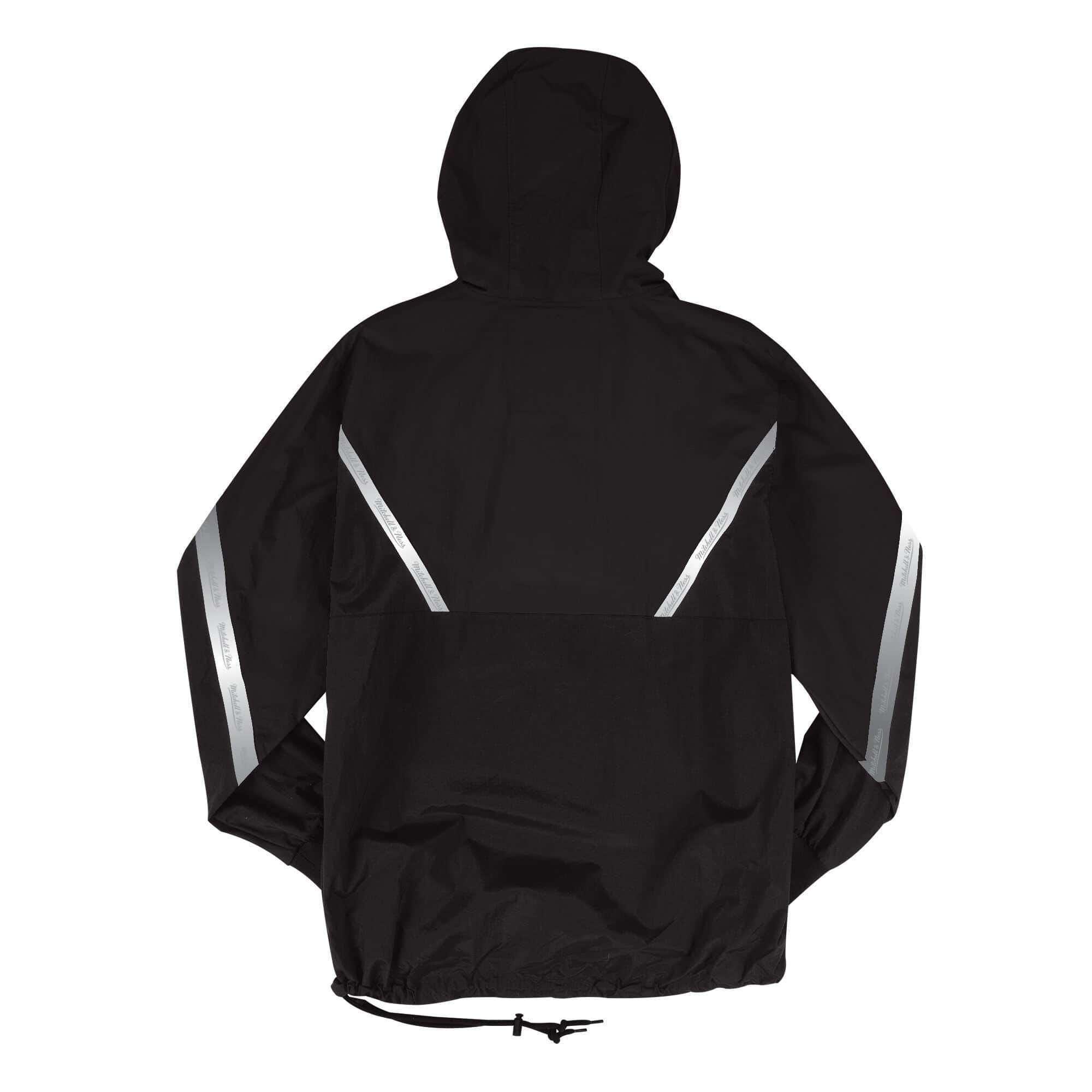 Mitchell And Ness Jackets Los Angeles Lakers Mitchell & Ness NBA Reflective Half Zip Anorak Jacket - Black
