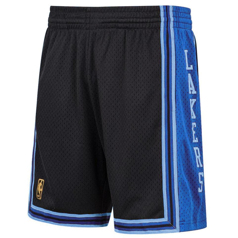 Mitchell And Ness Shorts Los Angeles Lakers Mitchell & Ness NBA Reload 2.0 96-97 Swingman Shorts - Black