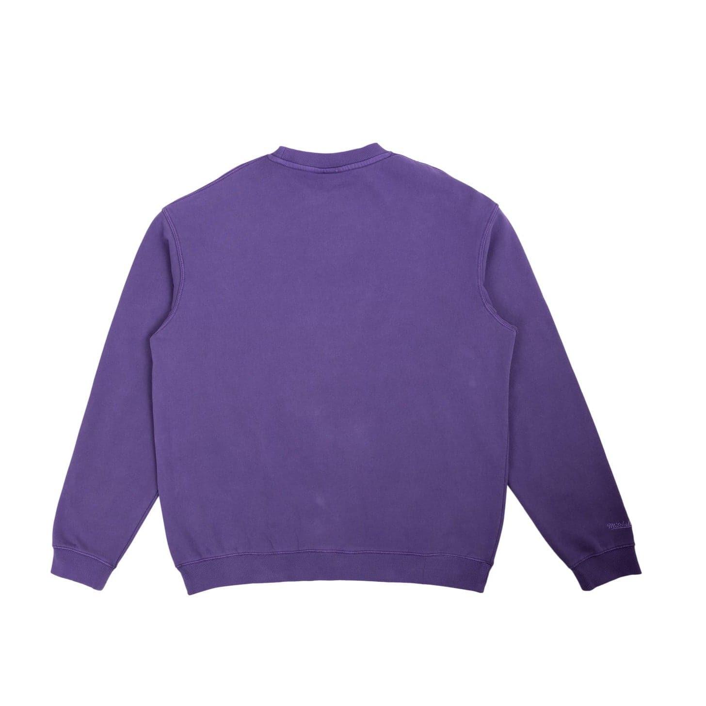 Mitchell And Ness Jumpers Los Angeles Lakers Mitchell & Ness NBA Road To Victory Vintage Crew Jumper - Faded Purple