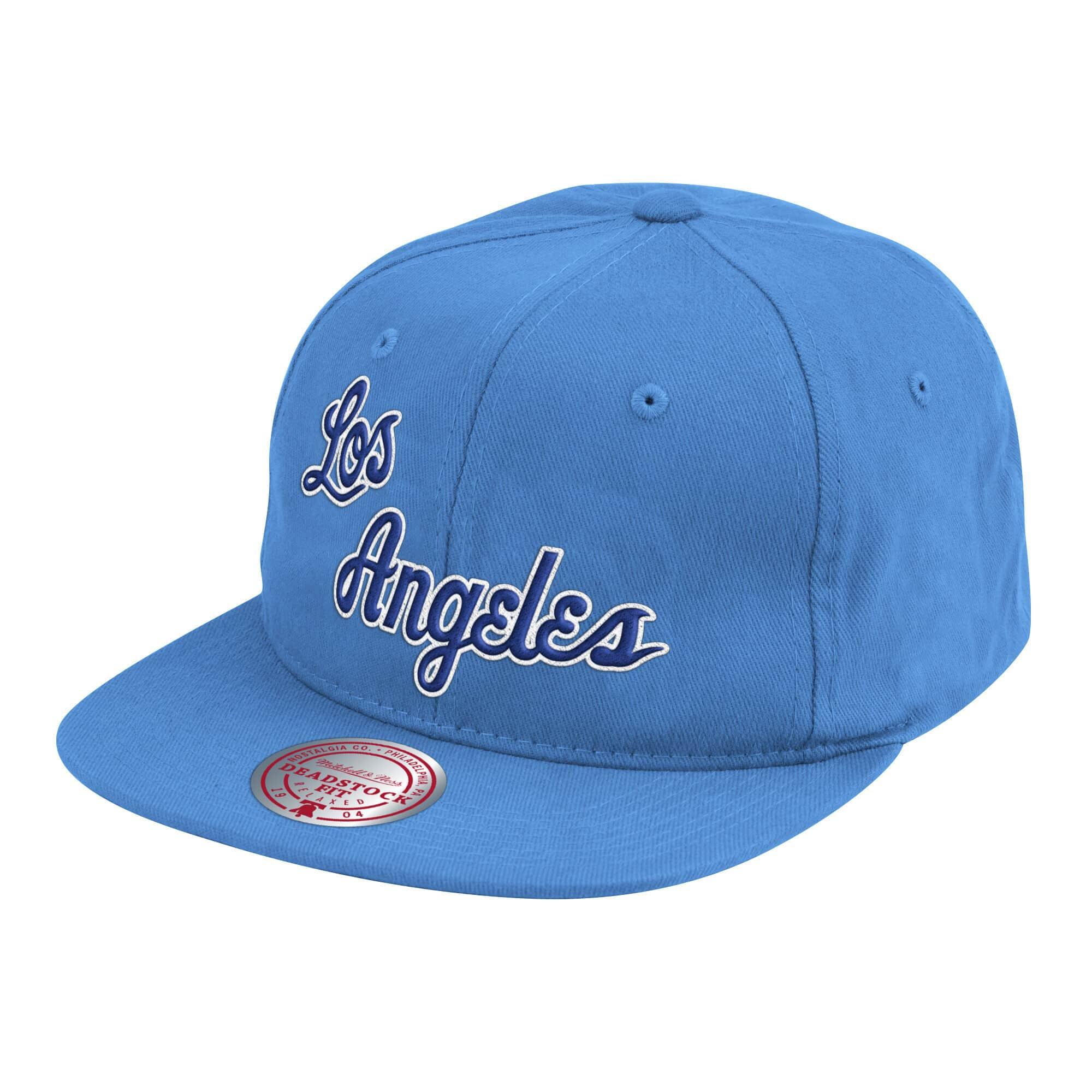 Mitchell And Ness Caps Los Angeles Lakers Mitchell & Ness NBA Stripes Deadstock Snapback Hat - Blue