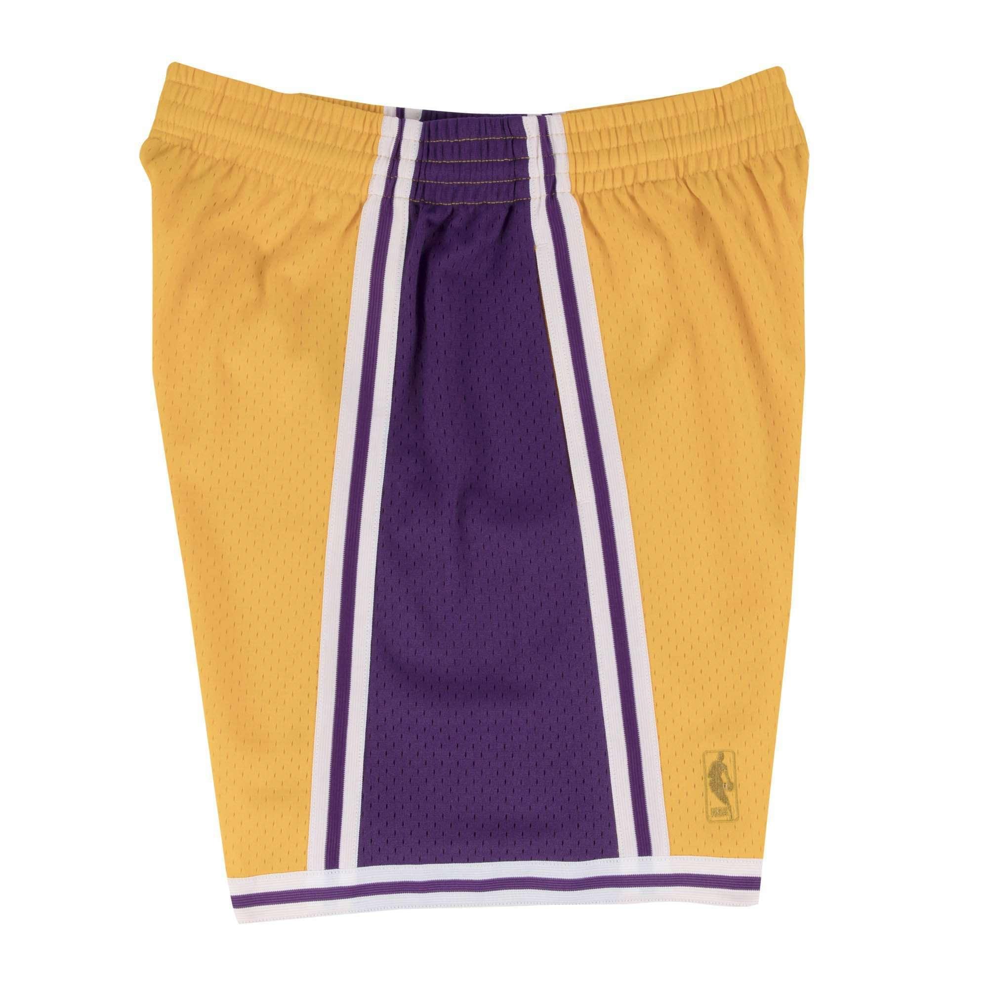 Mitchell And Ness Shorts Los Angeles Lakers Mitchell & Ness NBA Swingman Shorts - Gold