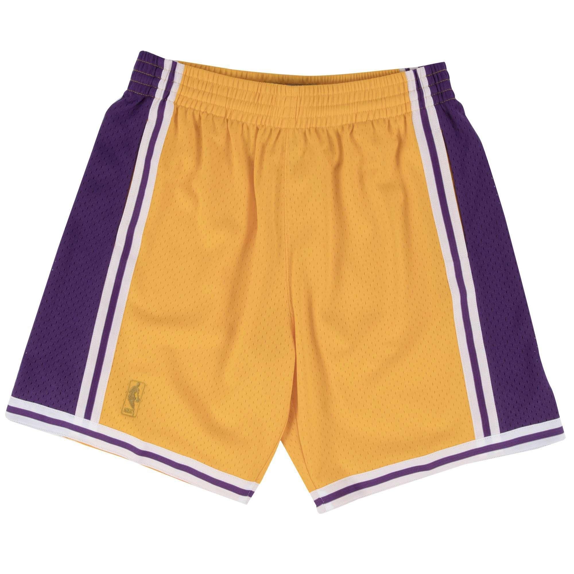 Mitchell And Ness Shorts Los Angeles Lakers Mitchell & Ness NBA Swingman Shorts - Gold
