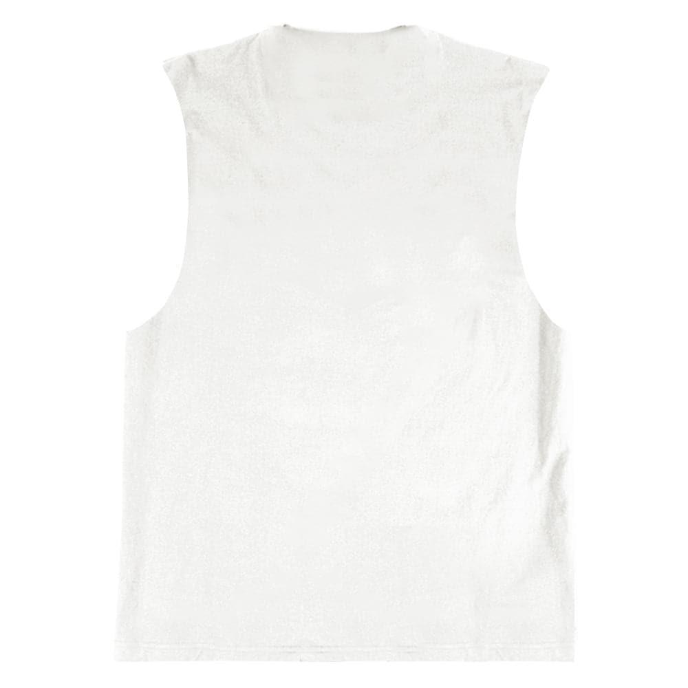 Mitchell And Ness T-Shirts Los Angeles Lakers Mitchell & Ness NBA Vintage Crest Logo Muscle T-Shirt - White