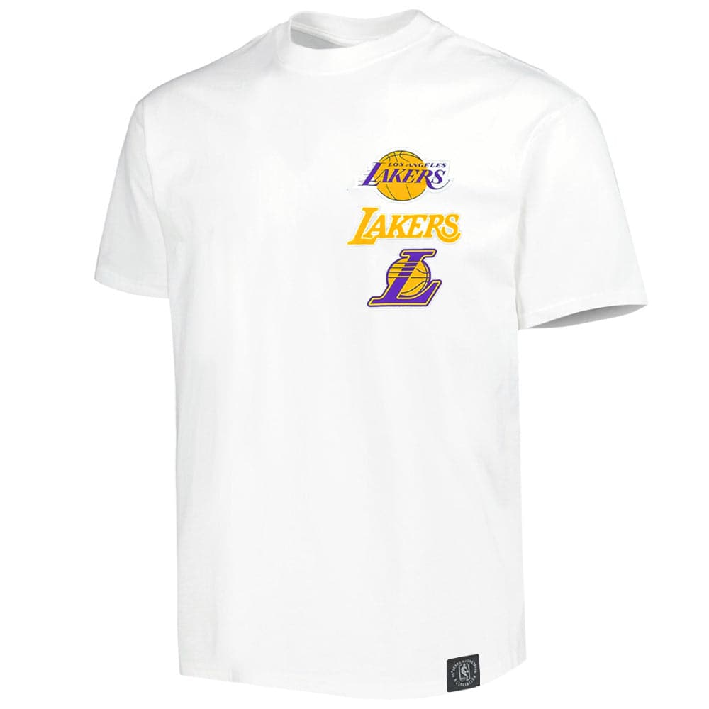 NBA Essentials T-Shirts Los Angeles Lakers NBA Essentials Flagstaff Vintage T-Shirt - Vintage White