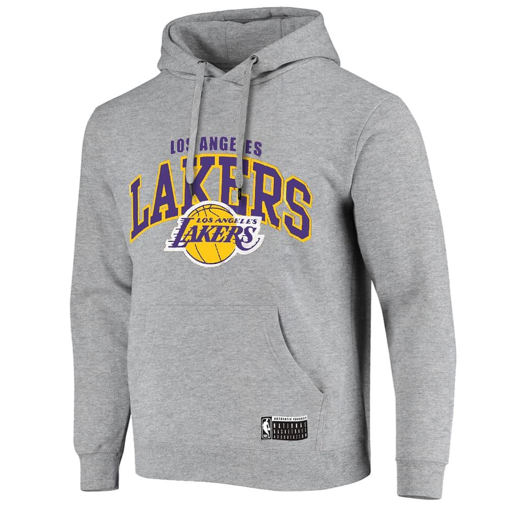 NBA Essentials Jumpers Los Angeles Lakers NBA Essentials Team Arch Hoodie Jumper - Grey Marle