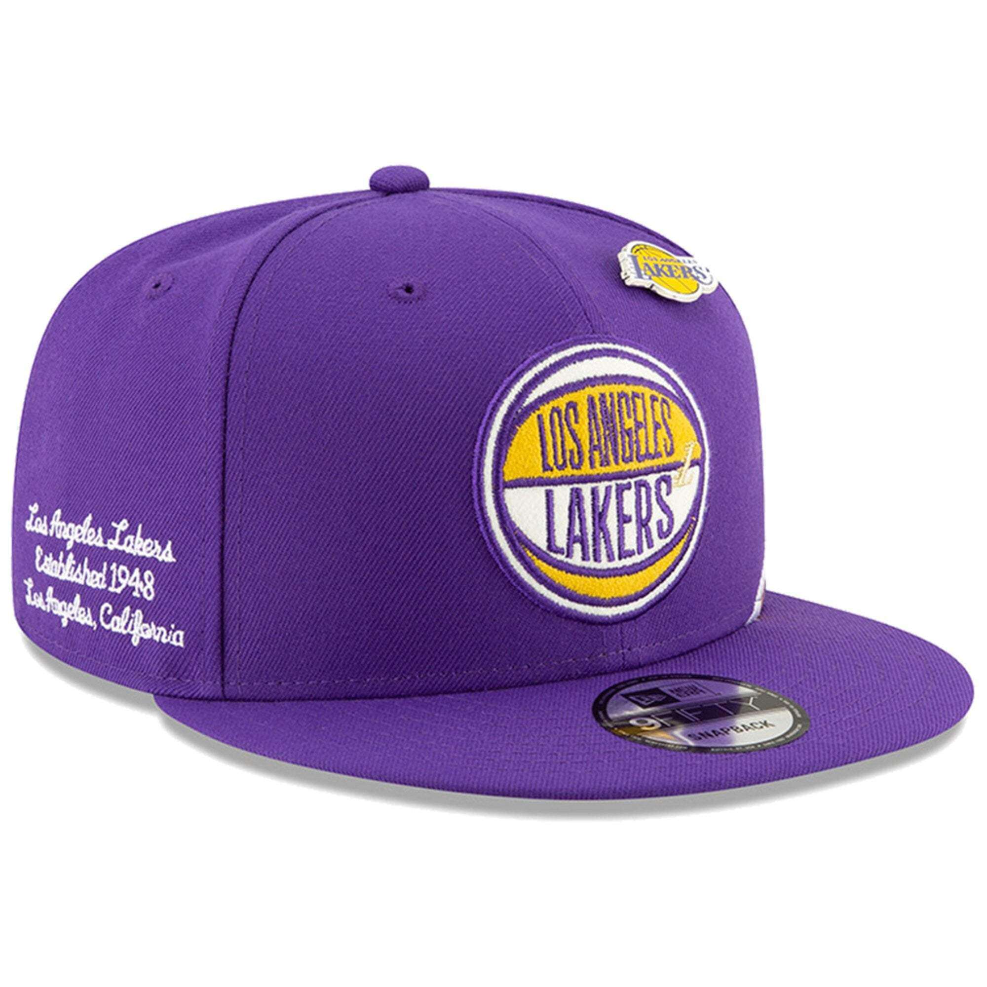 New Era Caps Los Angeles Lakers New Era 2019 NBA Draft 9FIFTY Snapback Hat - Purple
