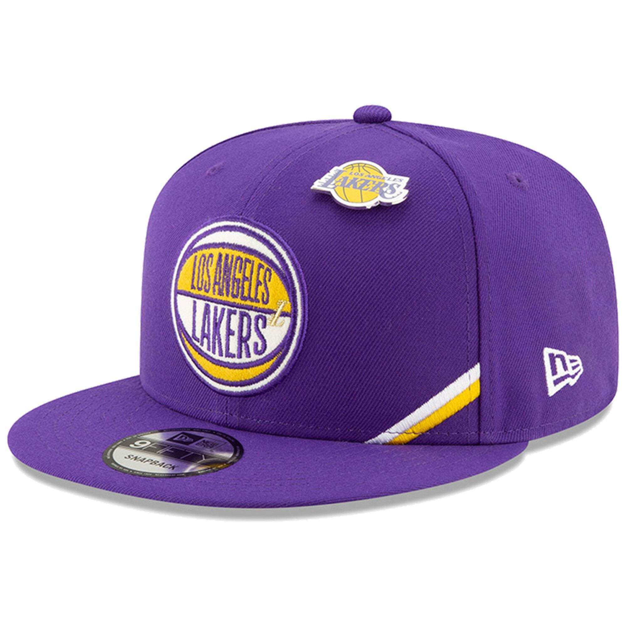 New Era Caps Los Angeles Lakers New Era 2019 NBA Draft 9FIFTY Snapback Hat - Purple
