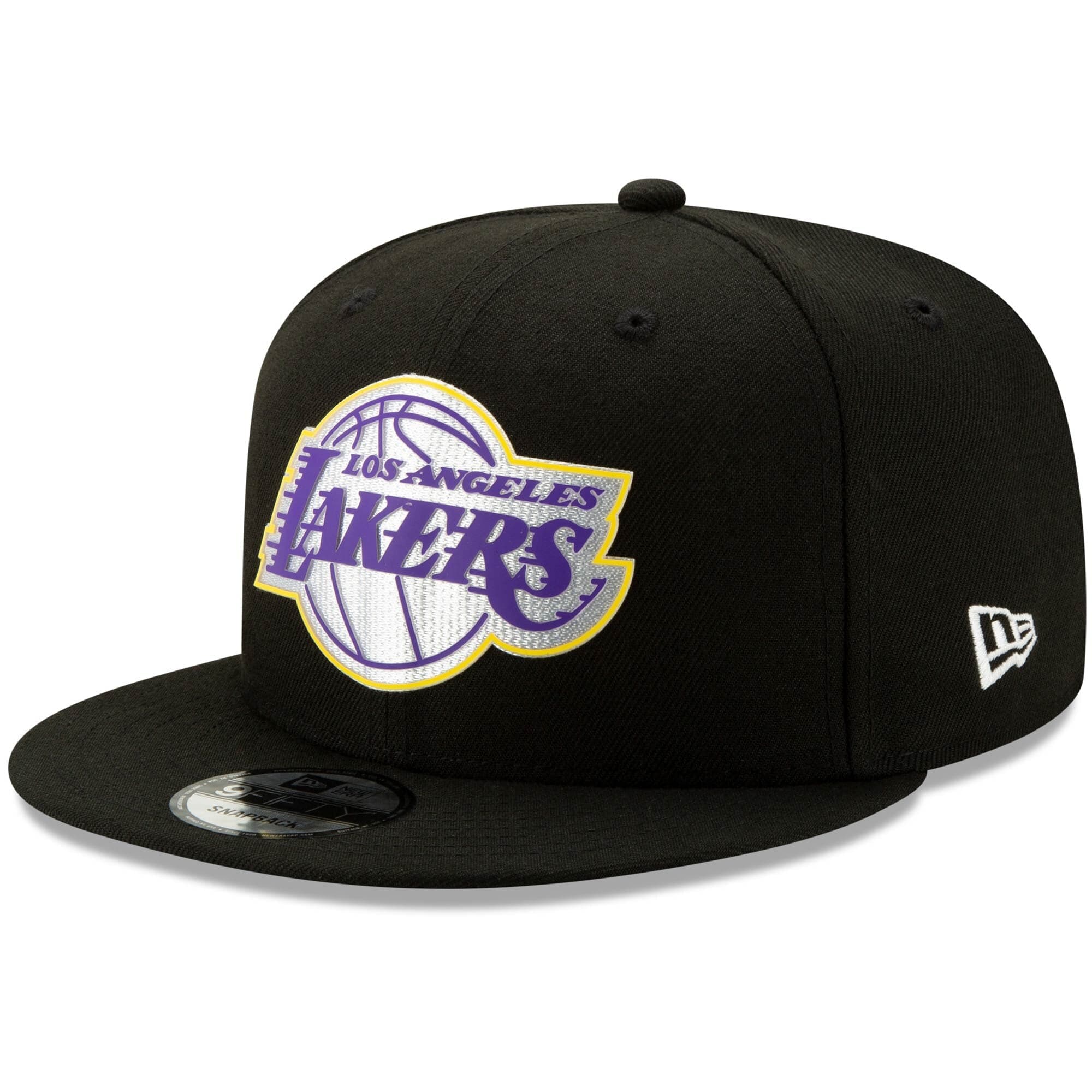 New Era Caps Los Angeles Lakers New Era NBA 2020 Back Half 9FIFTY Snapback Hat - Black