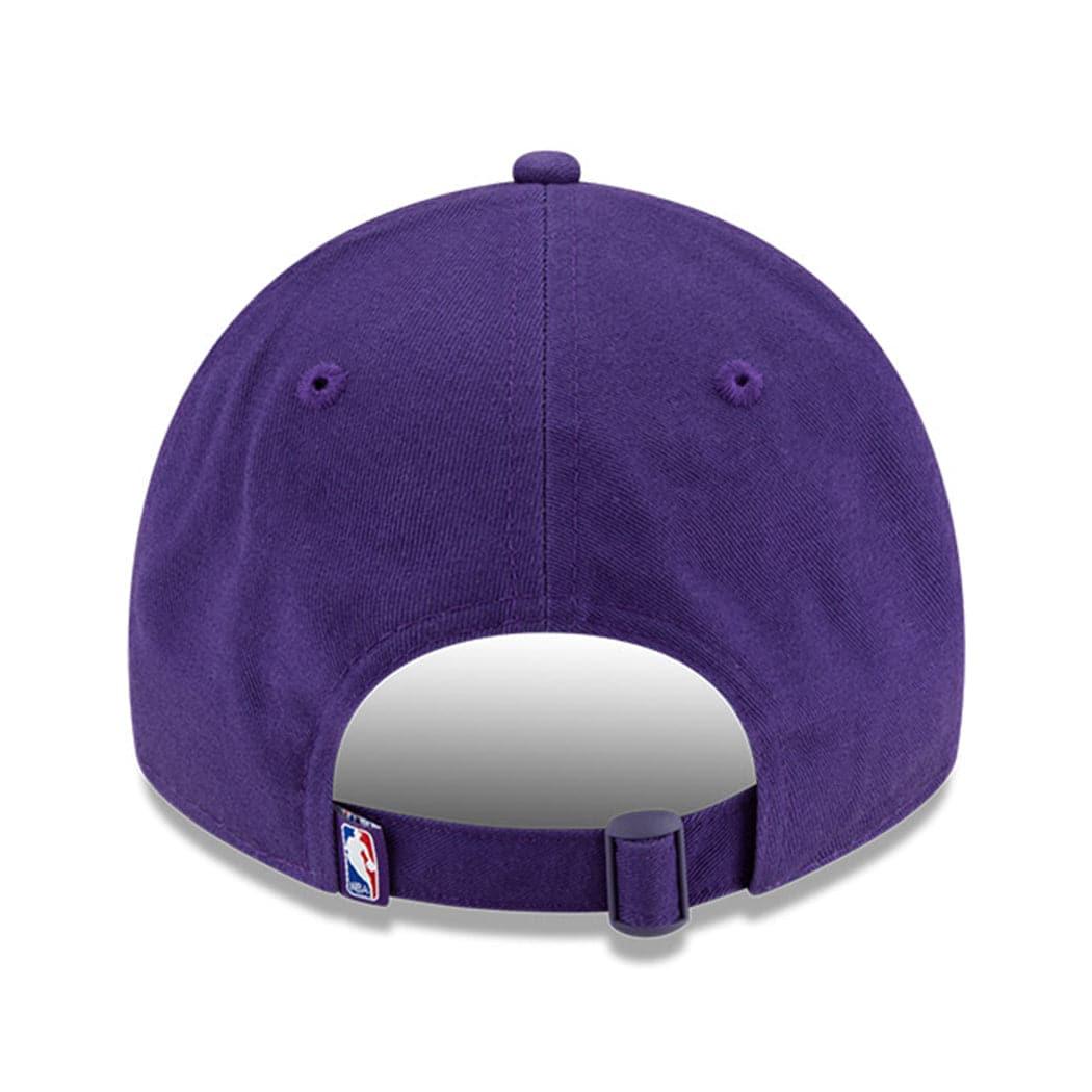 New Era Caps Los Angeles Lakers New Era NBA 2021 Back Half 9TWENTY Curved Hat - Purple
