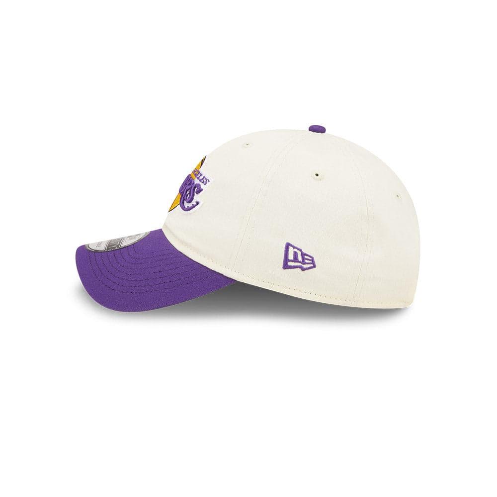 New Era Caps Los Angeles Lakers New Era NBA 2022 Draft 9TWENTY Strapback Hat - Cream