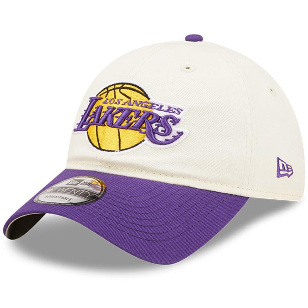 New Era Caps Los Angeles Lakers New Era NBA 2022 Draft 9TWENTY Strapback Hat - Cream