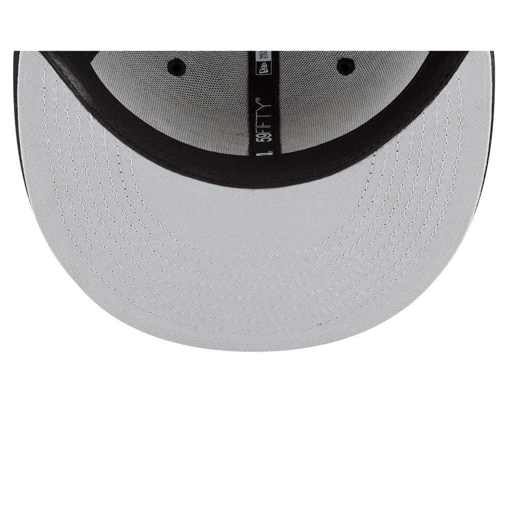 New Era Caps Los Angeles Lakers New Era NBA 21-22 Back Half Monochrome 59FIFTY Fitted Hat - Black