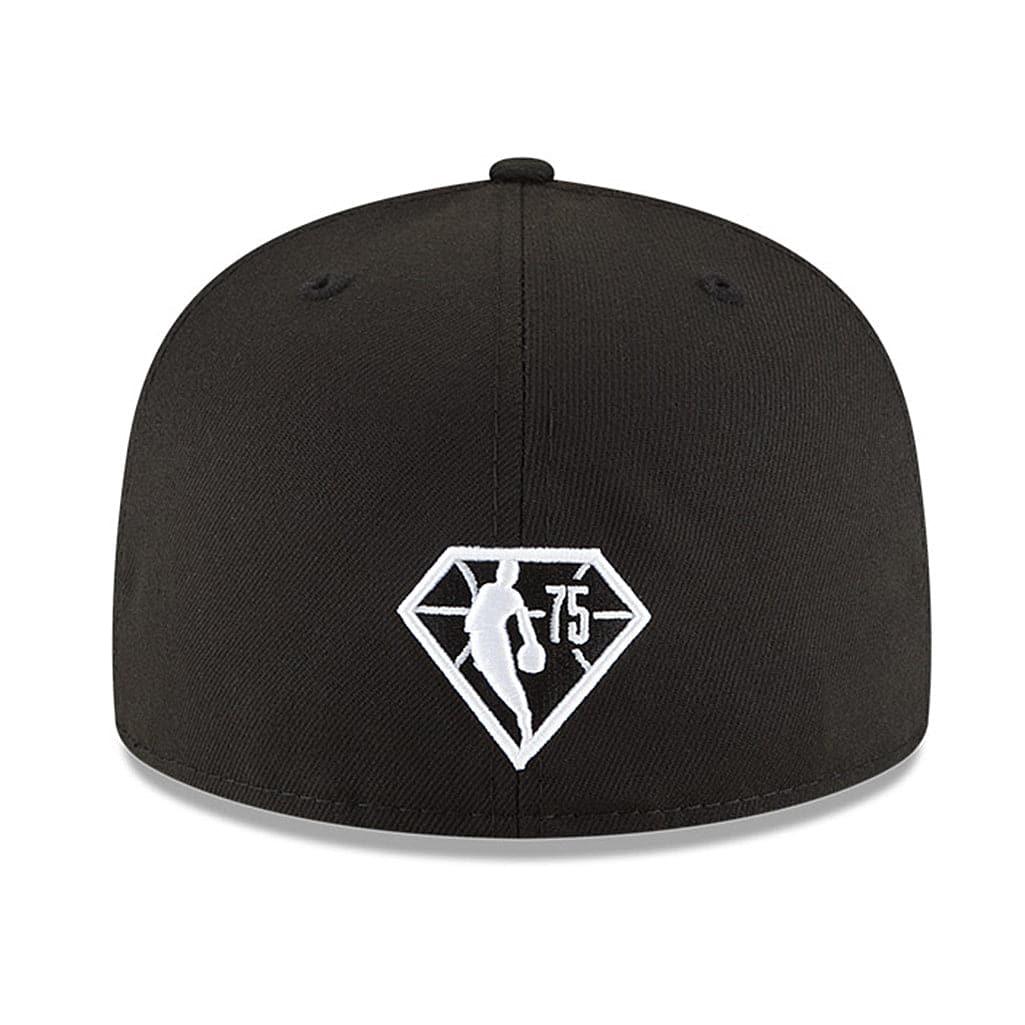 New Era Caps Los Angeles Lakers New Era NBA 21-22 Back Half Monochrome 59FIFTY Fitted Hat - Black