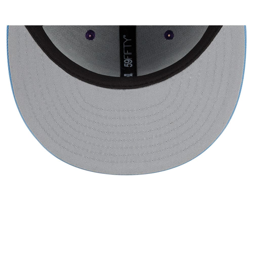New Era Caps Los Angeles Lakers New Era NBA 21-22 City Edition 59FIFTY Fitted Hat - Purple