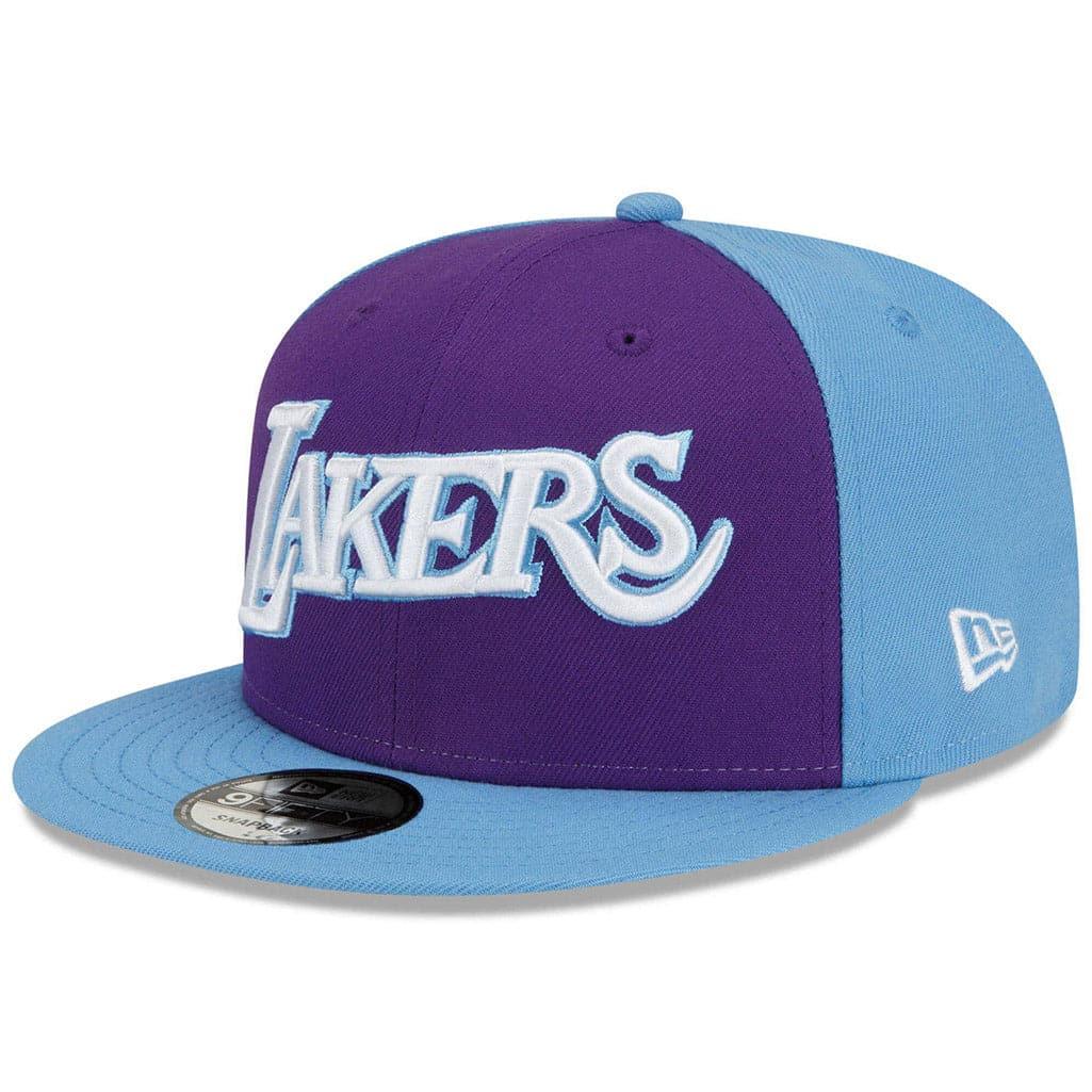 New Era Caps Los Angeles Lakers New Era NBA 21-22 City Edition 9FIFTY Snapback Hat - Purple