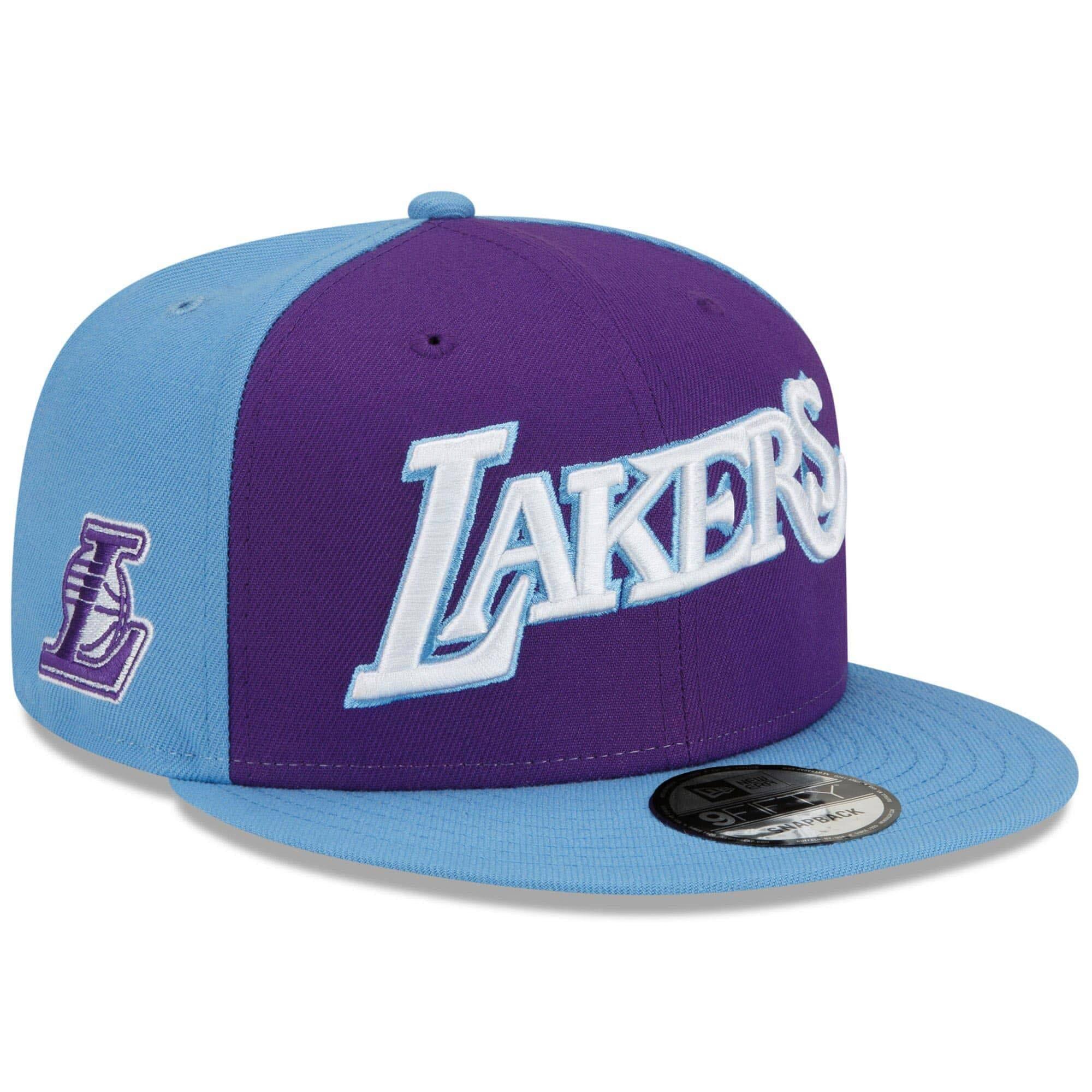 New Era Caps Los Angeles Lakers New Era NBA 21-22 City Edition 9FIFTY Snapback Hat - Purple
