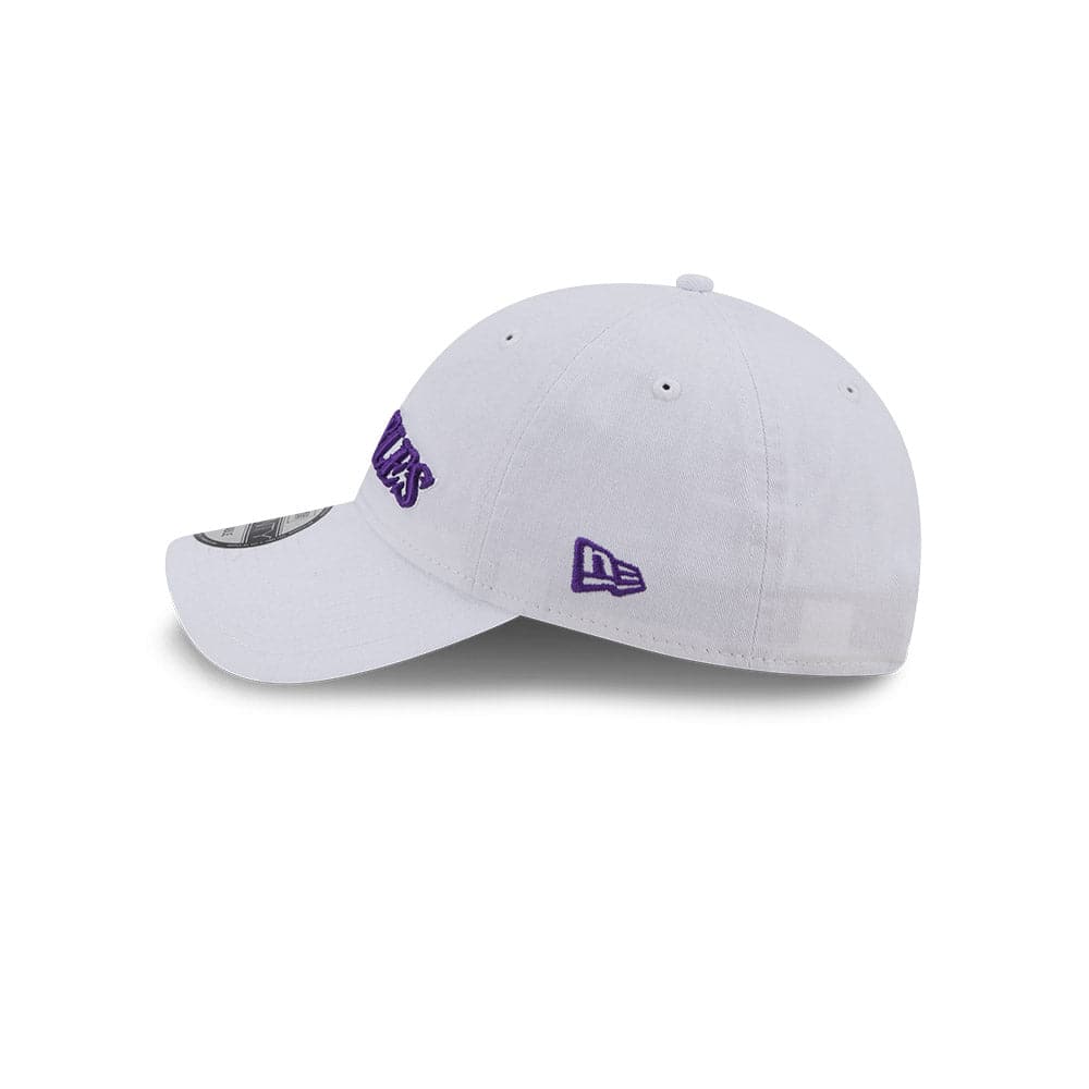 New Era Caps Los Angeles Lakers New Era NBA 22-23 City Edition 9TWENTY Strapback Hat - White