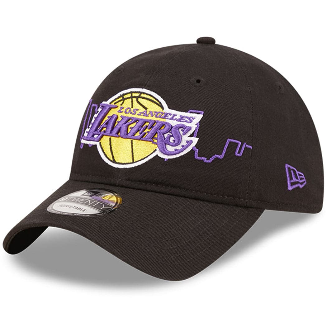 New Era Caps Los Angeles Lakers New Era NBA 22-23 Tip Off 9TWENTY Strapback Hat - Black