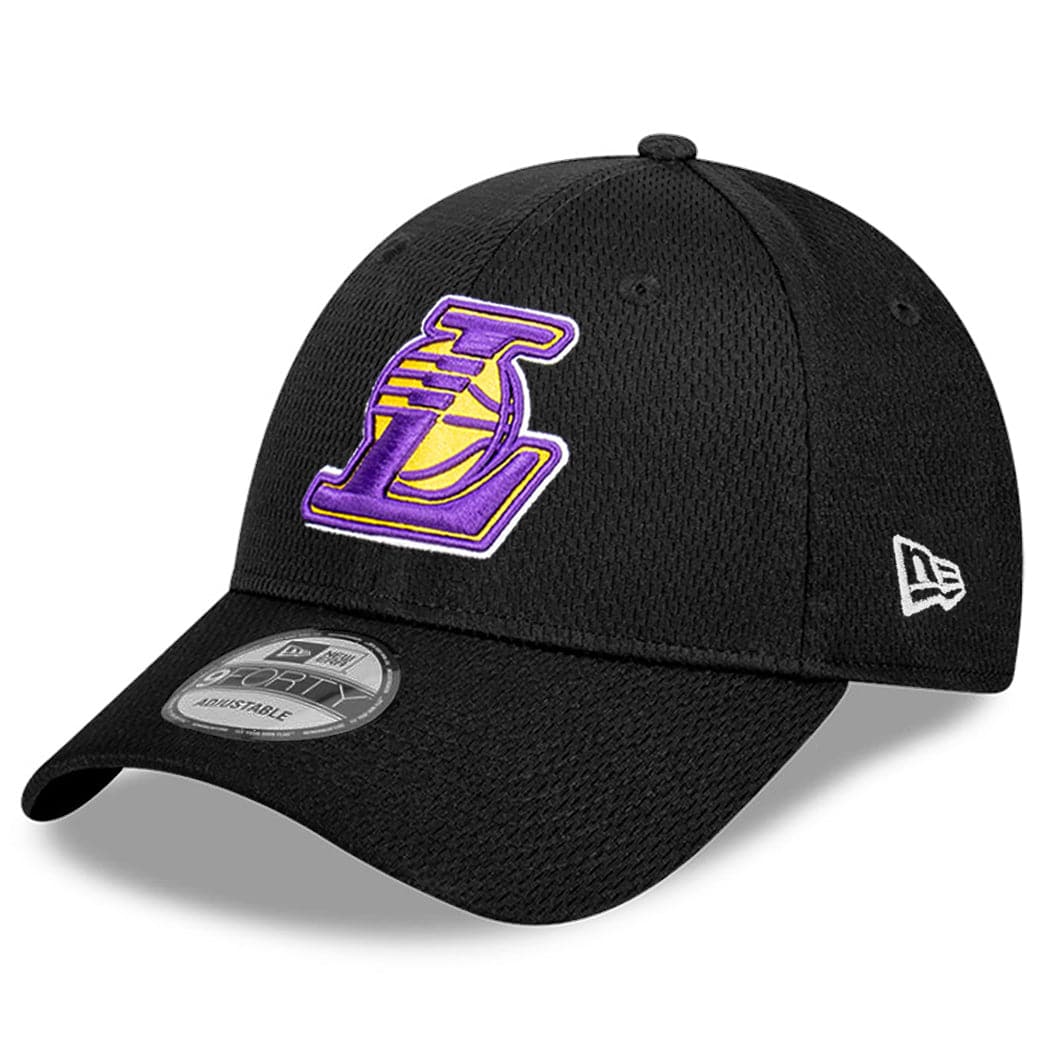 New Era Caps Los Angeles Lakers New Era NBA Alt Dash Mesh 9FORTY Snapback Hat - Black