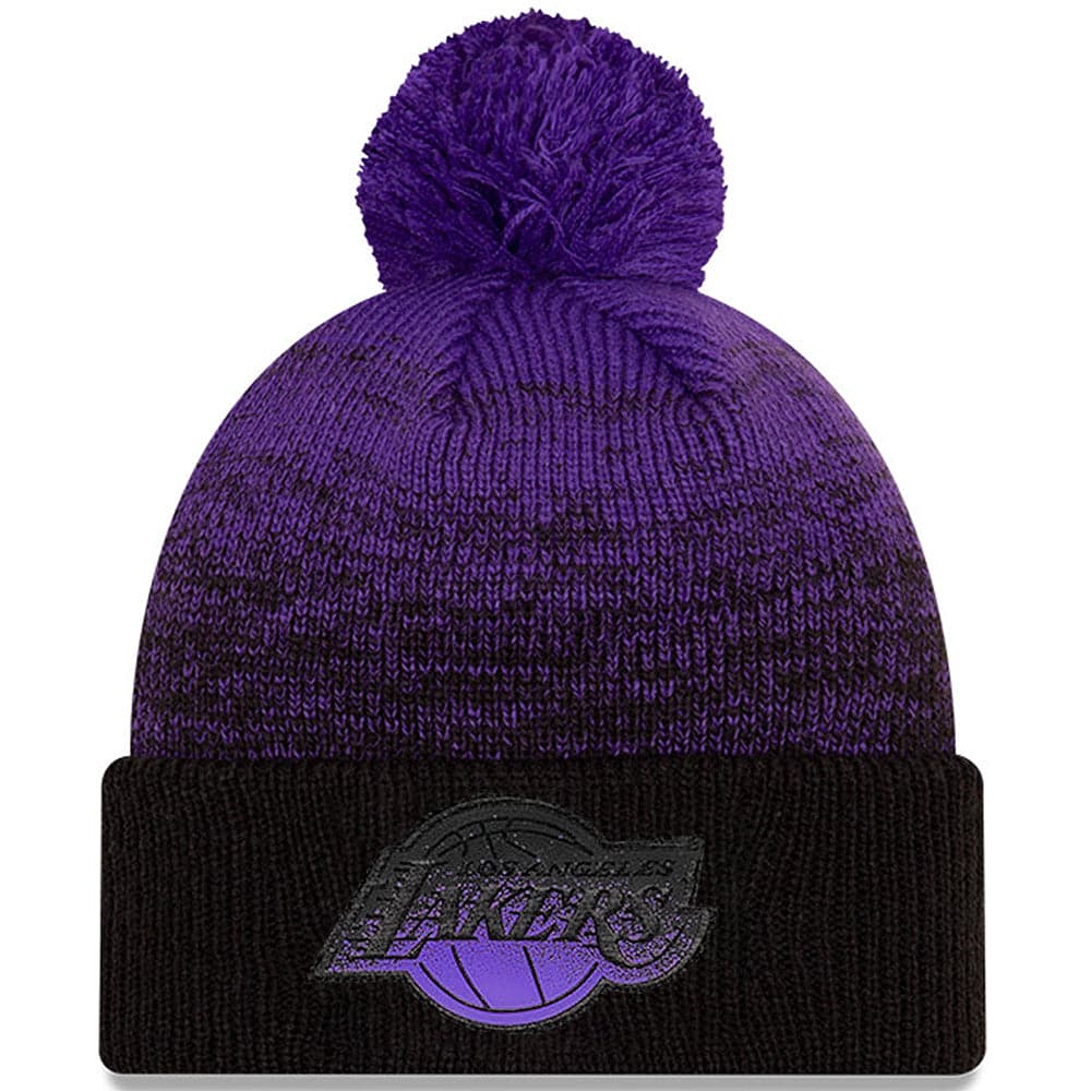 New Era Beanies Los Angeles Lakers New Era NBA Back Half Knit Beanie - Purple