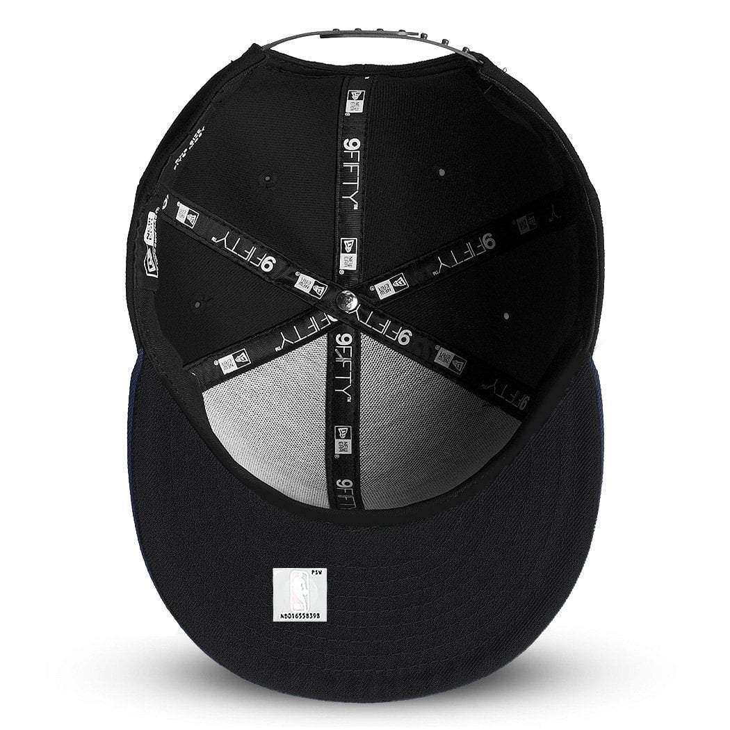 New Era Caps Los Angeles Lakers New Era NBA Black On Black 9FIFTY Snapback Hat