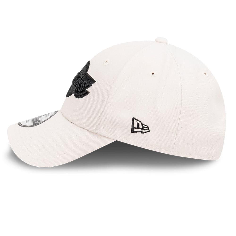 New Era Caps Los Angeles Lakers New Era NBA Black Tonal 9FORTY Snapback Curve Hat - Stone