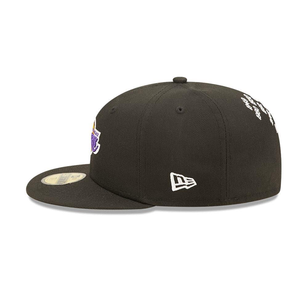 New Era Caps Los Angeles Lakers New Era NBA Crown Champs 59FIFTY Fitted Hat - Black