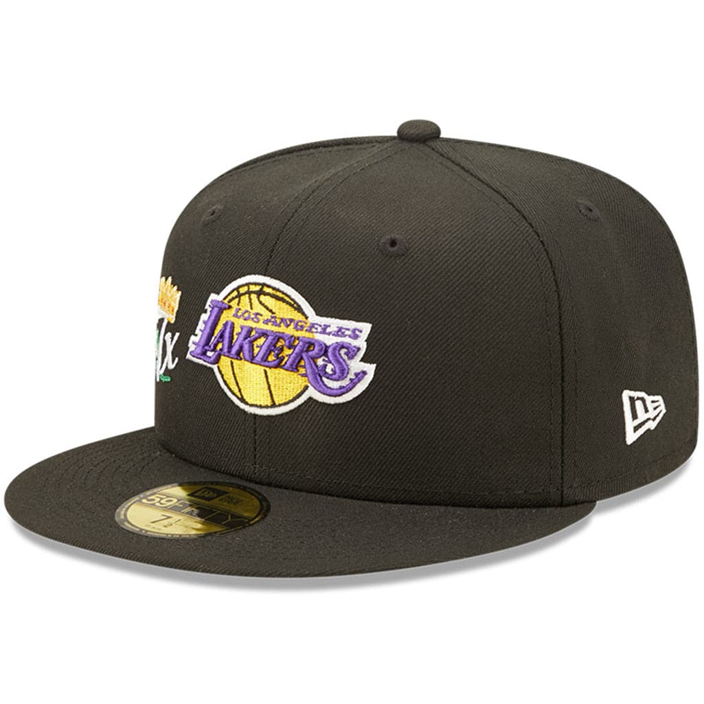 New Era Caps Los Angeles Lakers New Era NBA Crown Champs 59FIFTY Fitted Hat - Black