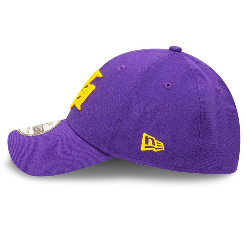 New Era Caps Los Angeles Lakers New Era NBA Dissected Logo 39THIRTY Flex Fit Curve Hat - Purple