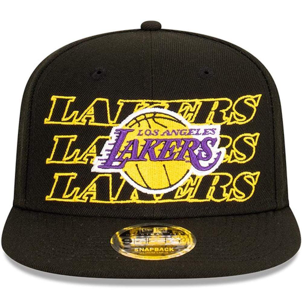 New Era Caps Los Angeles Lakers New Era NBA Neon Lights Original Fit 9FIFTY Snapback Hat - Black