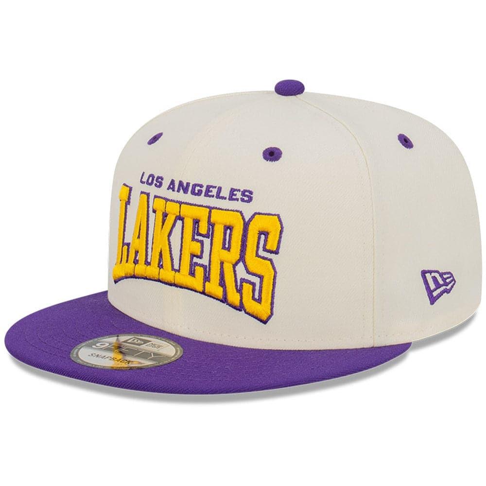 New Era Caps Los Angeles Lakers New Era NBA Pro Arch 9FIFTY Snapback Hat - Chrome