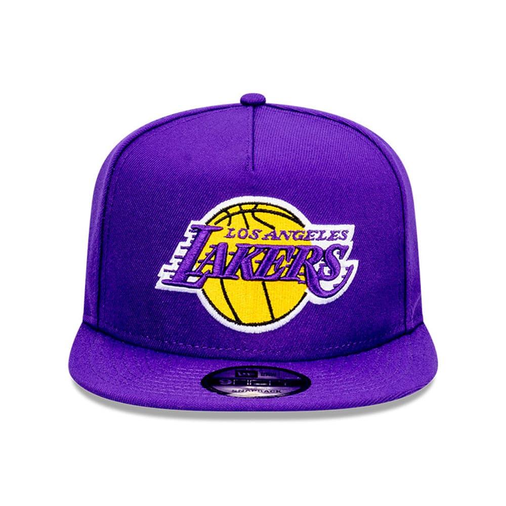 New Era Caps Los Angeles Lakers New Era NBA Team 9FIFTY A-Frame Snapback Hat - Purple