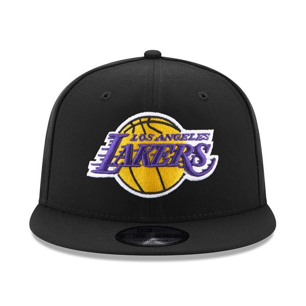New Era Caps Los Angeles Lakers New Era NBA Team Colour 9FIFTY Snapback Hat - Black