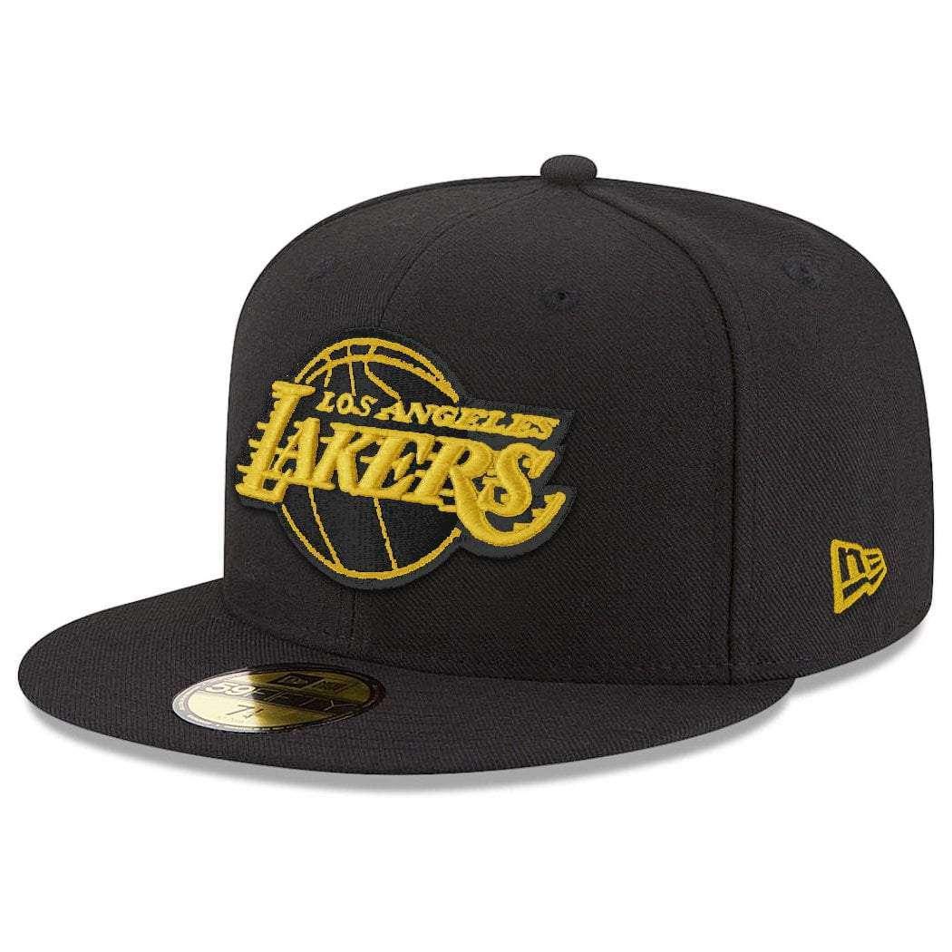 New Era Caps Los Angeles Lakers New Era NBA Team Pop 59FIFTY Fitted Hat - Black