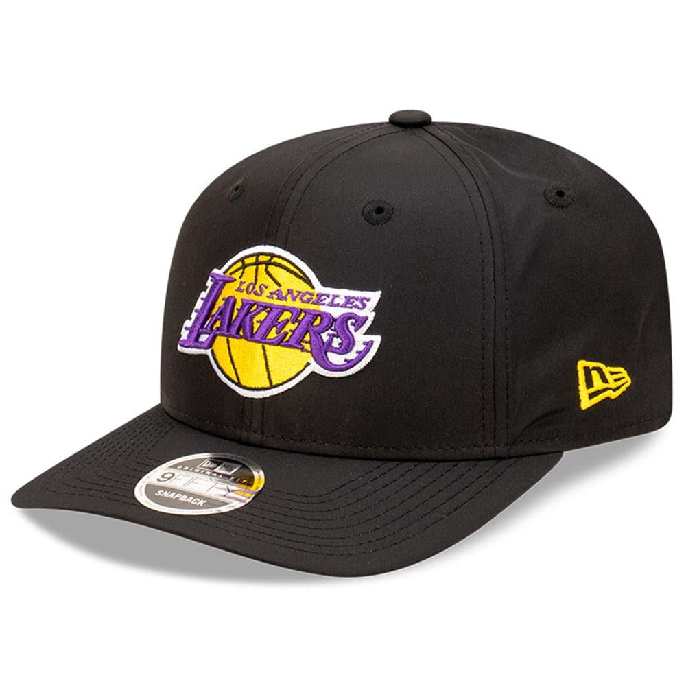 New Era Caps Adjustable M/L Los Angeles Lakers New Era NBA Team Prolite 9FIFTY OF Pre-Curved Snapback Hat - Black