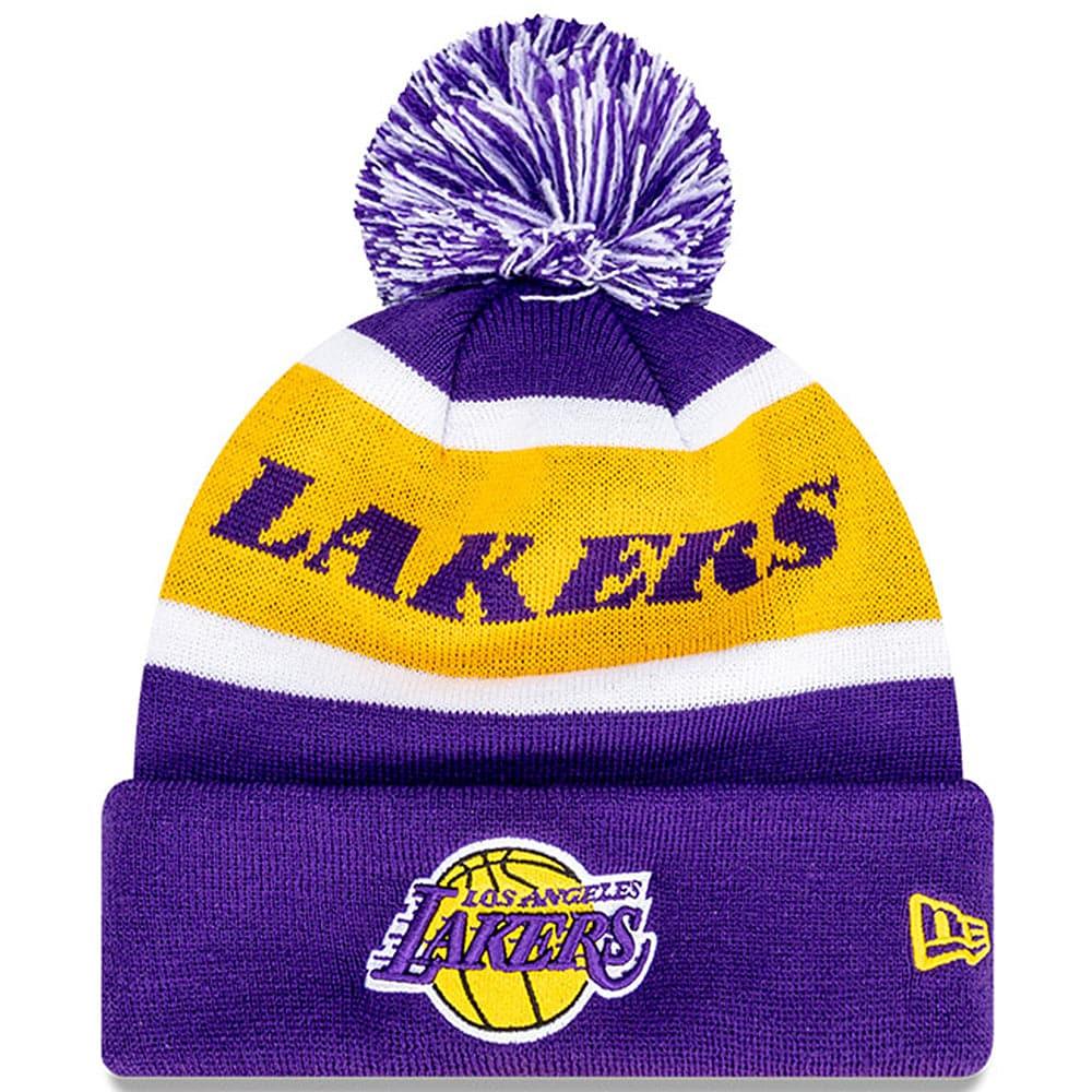 New Era Beanies Los Angeles Lakers New Era NBA Team Wordmark Knit Beanie - Purple