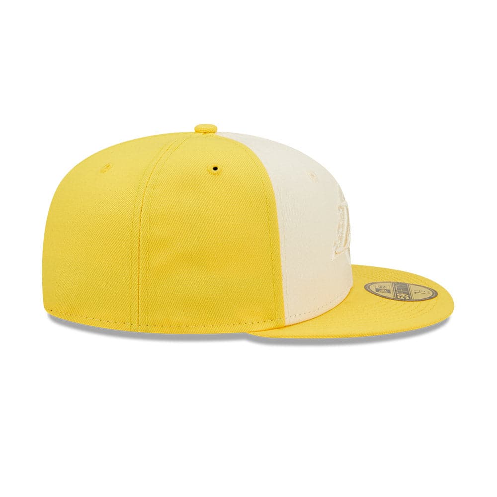 New Era Caps Los Angeles Lakers New Era NBA Tonal 2-Tone 59FIFTY Fitted Hat - Yellow