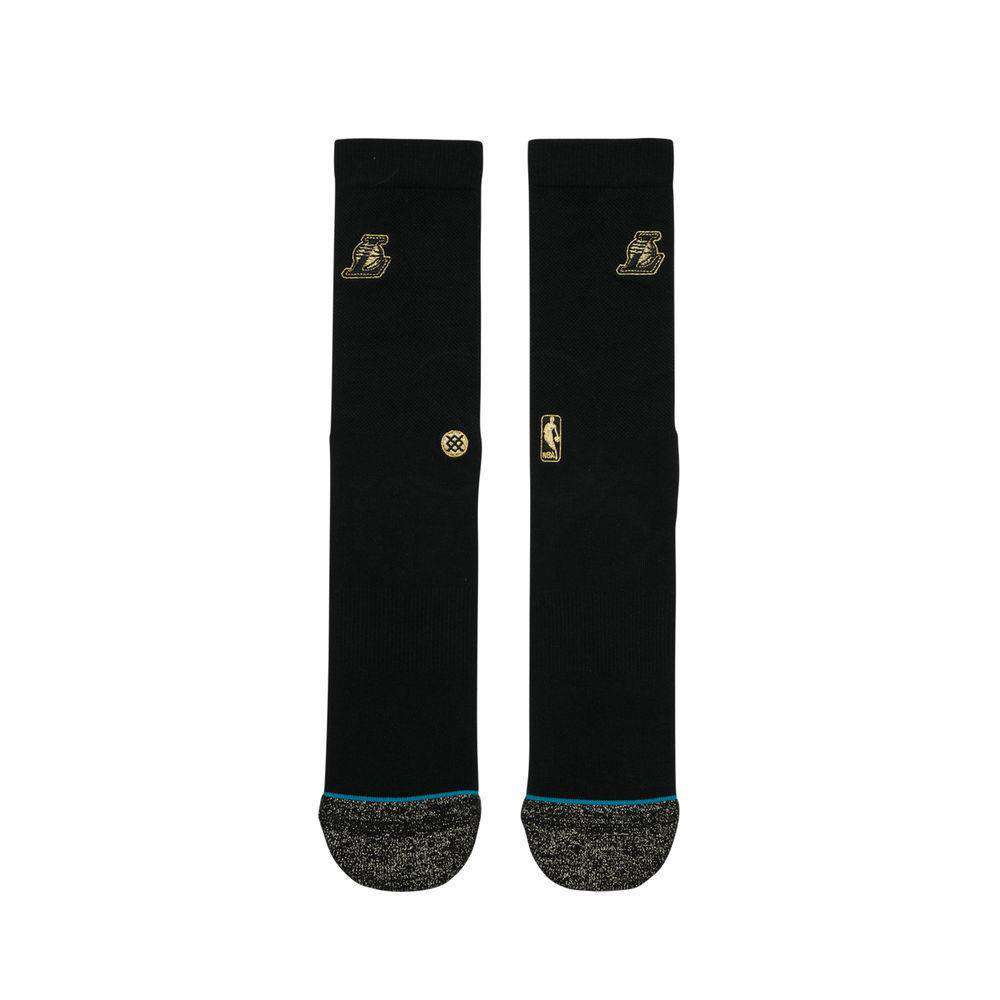 Stance Socks Los Angeles Lakers Stance NBA Gold Trophy Crew Socks - Black