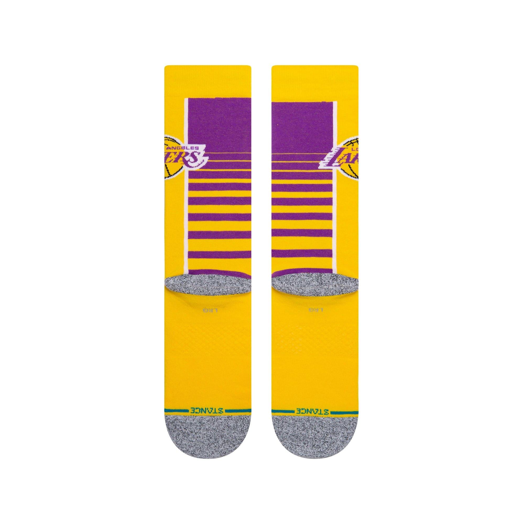 Stance Socks Los Angeles Lakers Stance NBA HWC Retro Gradient Crew Socks - Yellow