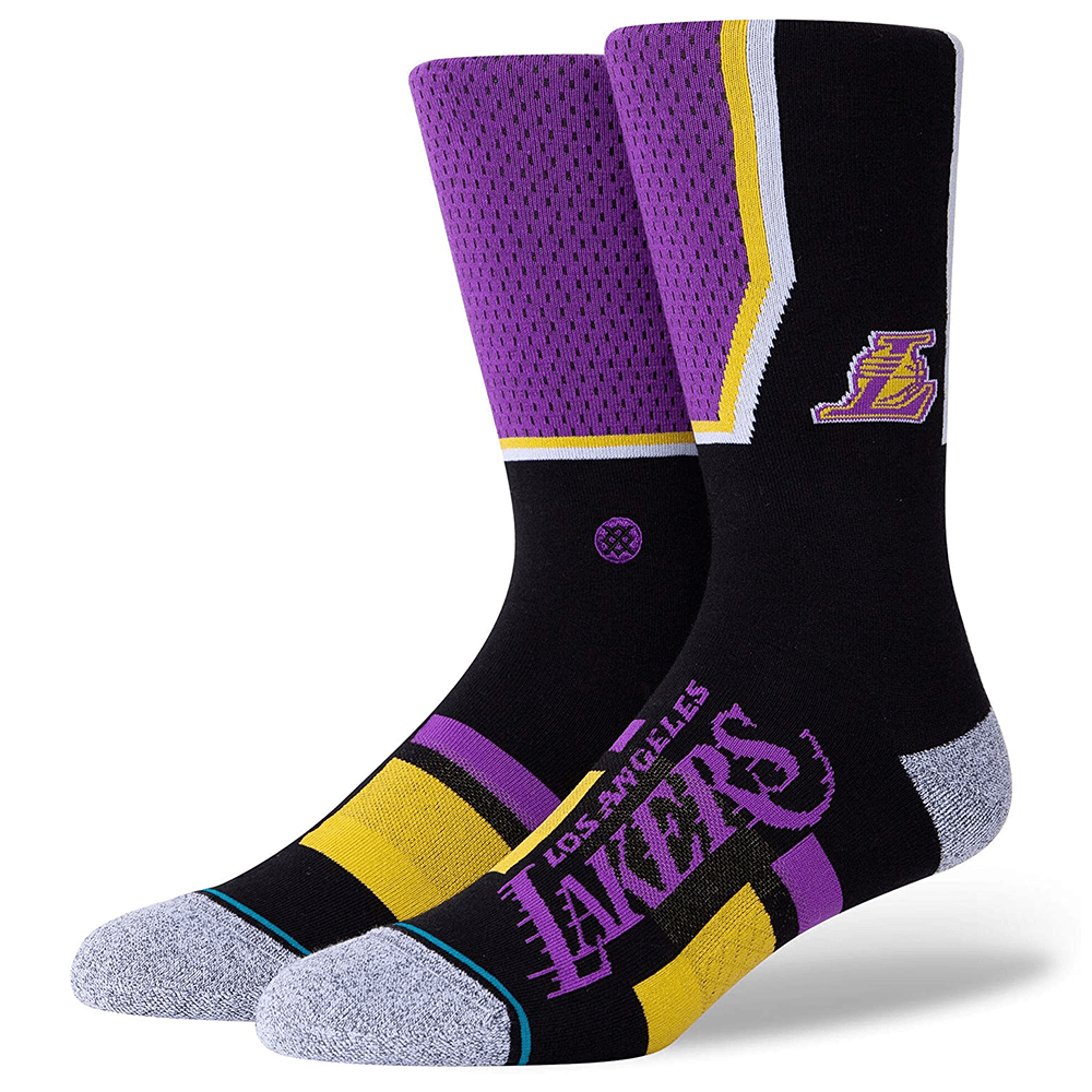 Stance Socks Los Angeles Lakers Stance NBA Shortcut 2 Crew Socks - Black