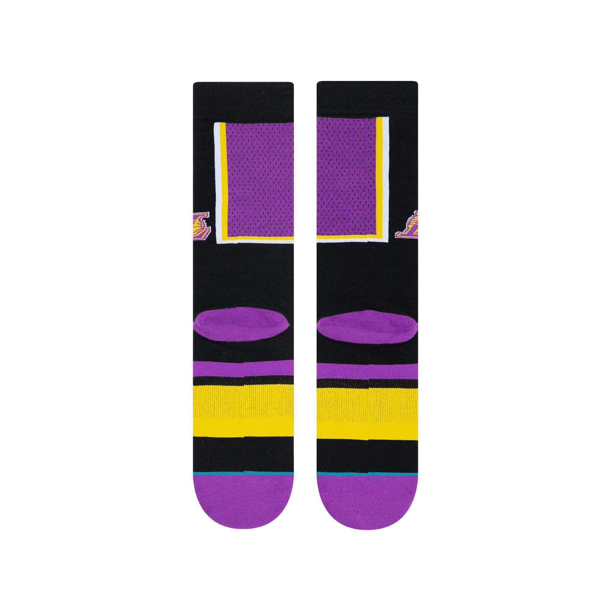 Stance Socks Los Angeles Lakers Stance NBA Shortcut Crew Socks - Purple