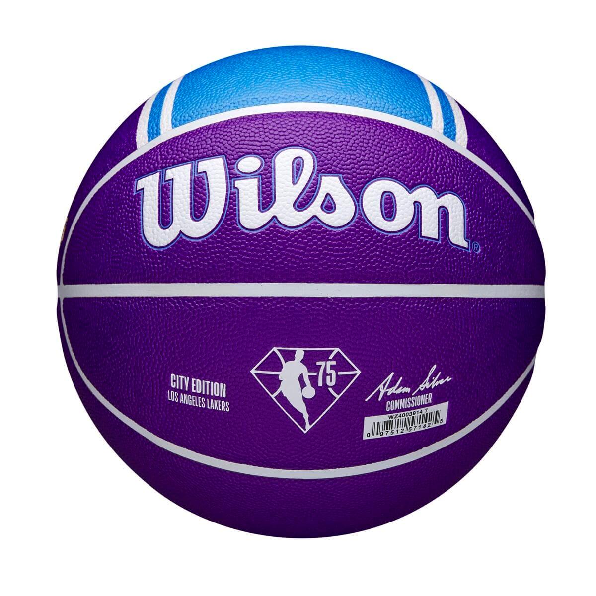 Wilson Sporting Goods Balls Los Angeles Lakers Wilson NBA City Edition Collector Basketball - Size 7