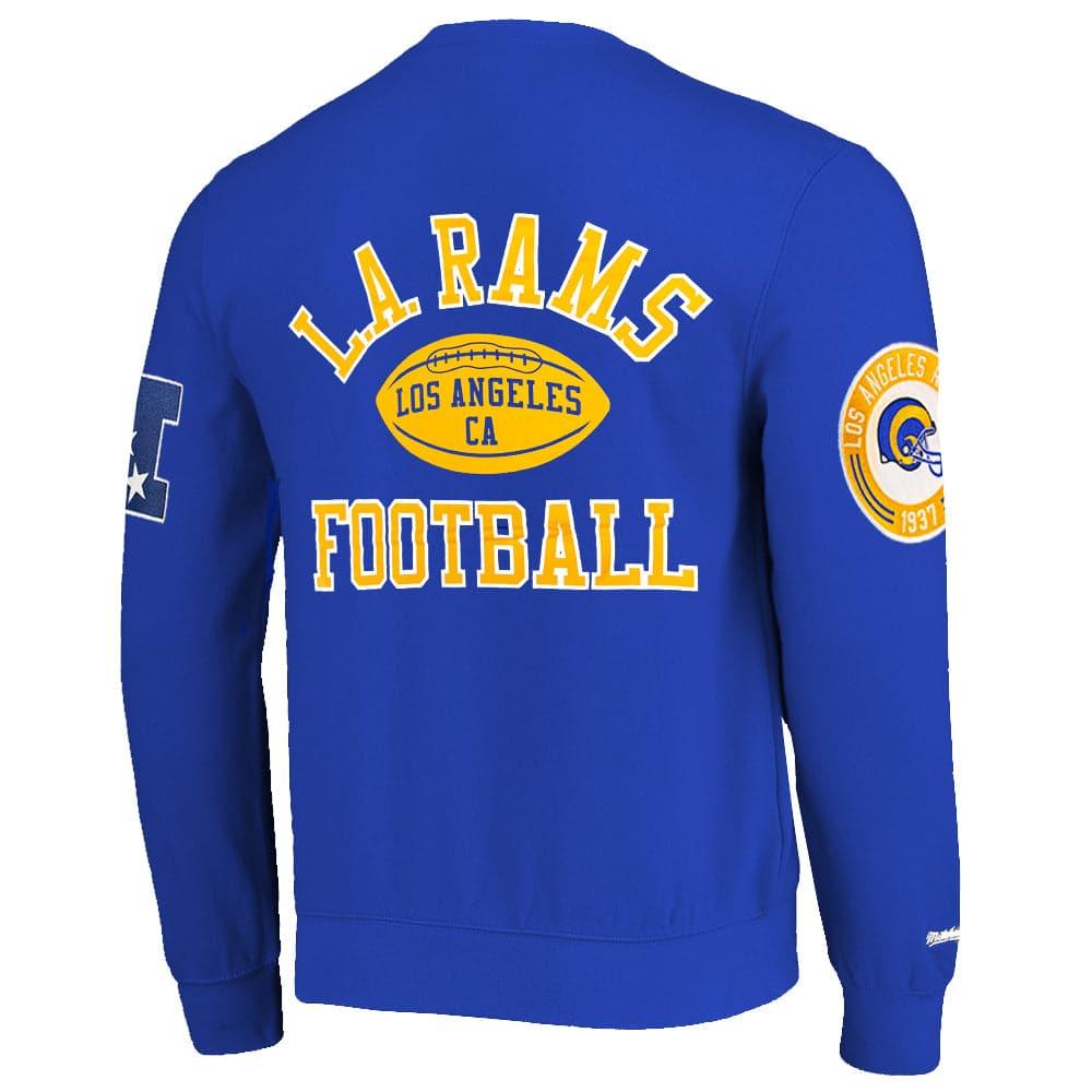 Mitchell And Ness Jumpers Los Angeles Rams Mitchell & Ness NFL All Over 2.0 Crew Jumper - Gold