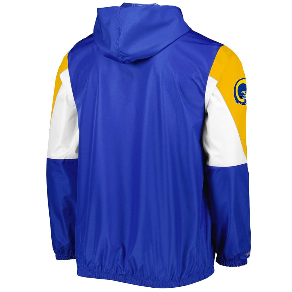 Mitchell And Ness Jackets Los Angeles Rams Mitchell & Ness NFL Throw It Back Windbreaker Jacket - Blue