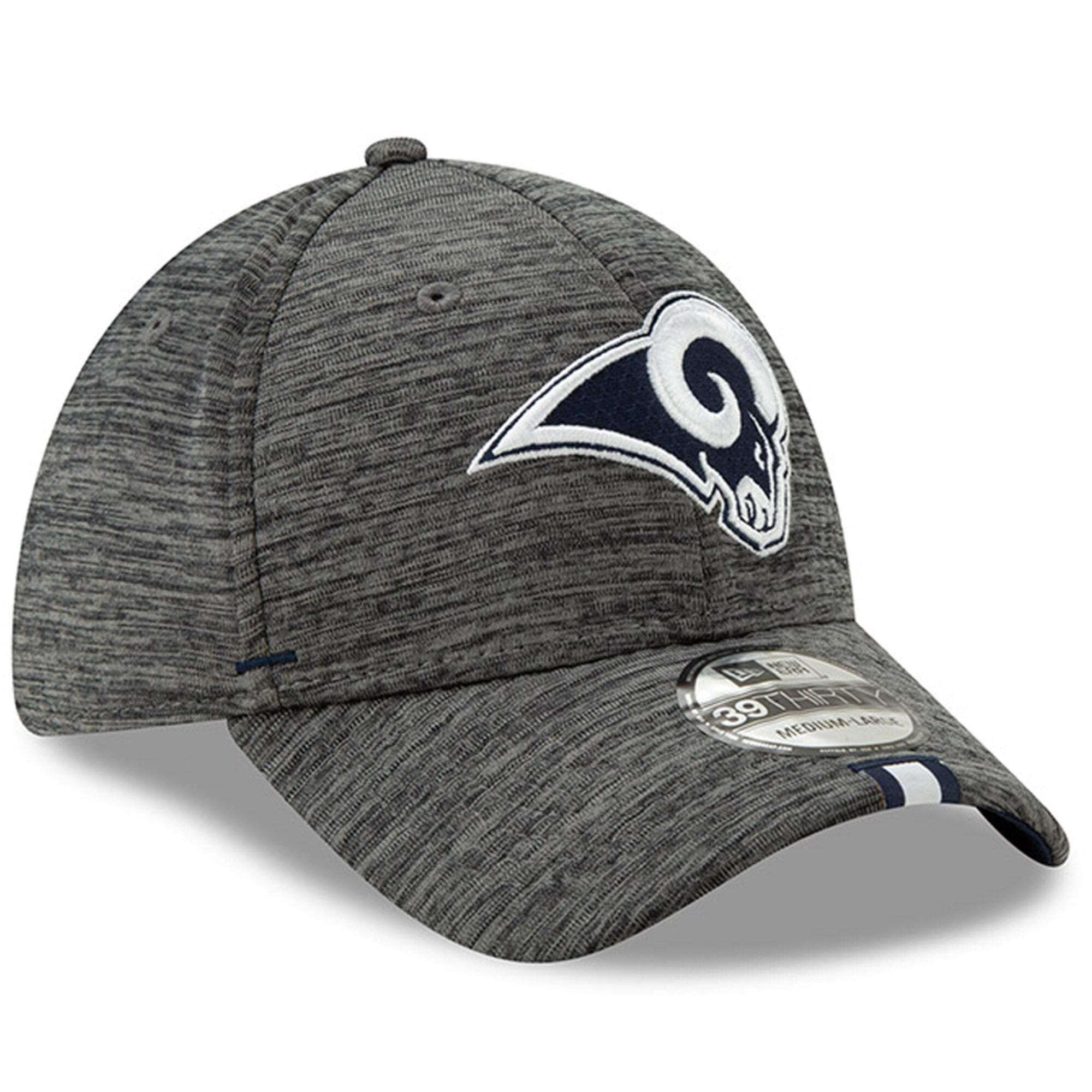 New Era Caps Los Angeles Rams New Era 2019 NFL Training Camp 39THIRTY Stretch-Fit Hat - Graphite