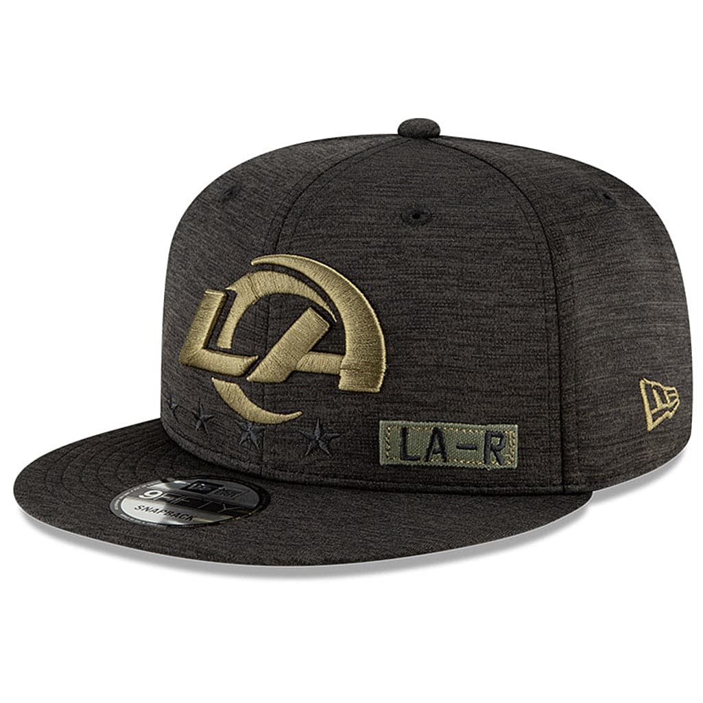 New Era Caps Los Angeles Rams New Era NFL 2020 Salute To Service 9FIFTY Snapback Hat - Black