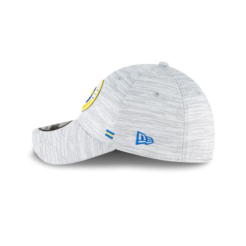 New Era Caps Los Angeles Rams New Era NFL 2020 Sideline 39THIRTY Flex Fit Curve Hat - Grey