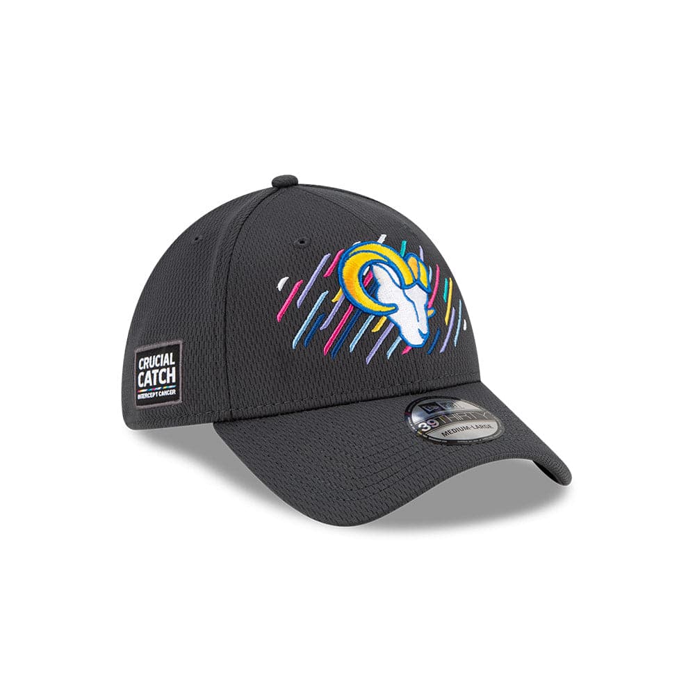 New Era Caps Los Angeles Rams New Era NFL 2021 Crucial Catch 39THIRTY Flex Fit Hat - Steel