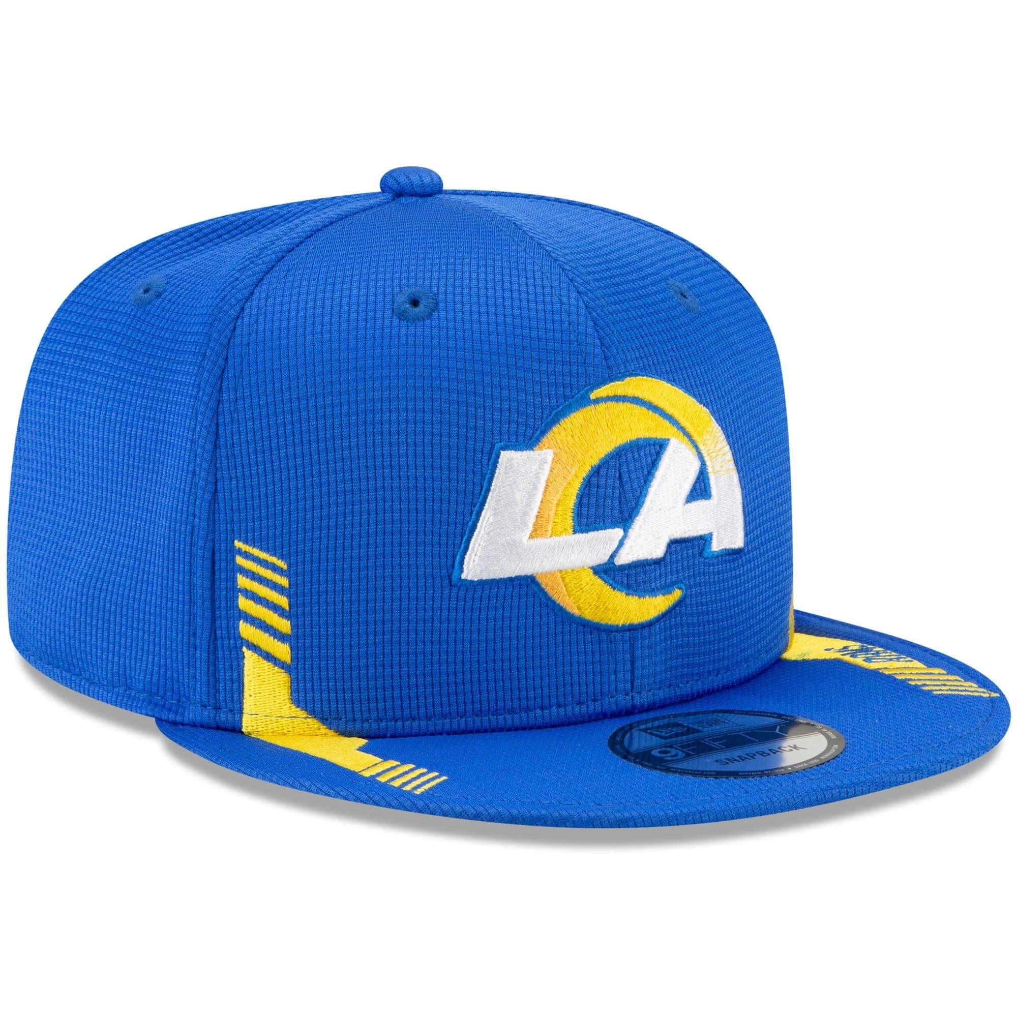 New Era Caps Los Angeles Rams New Era NFL 2021 Sideline Home 9FIFTY Snapback Hat - Blue